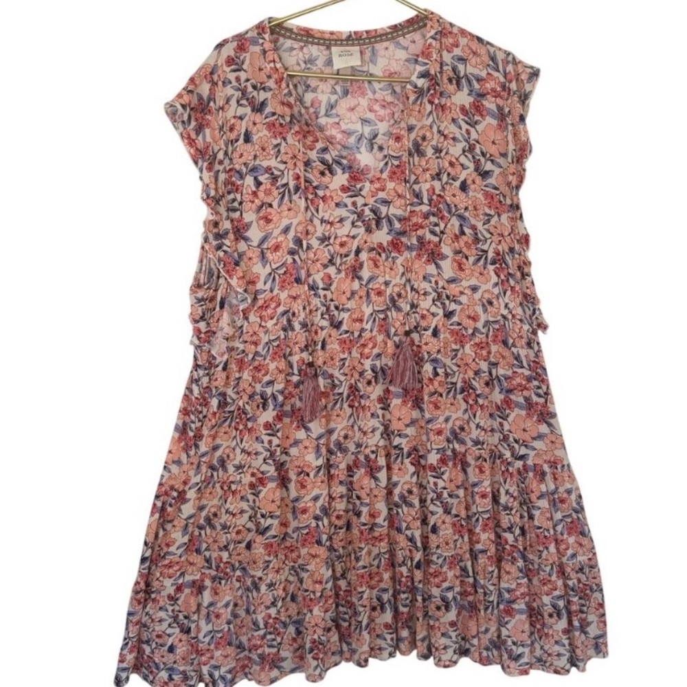 Knox Rose Floral Mini Dress - Pink and Blue
